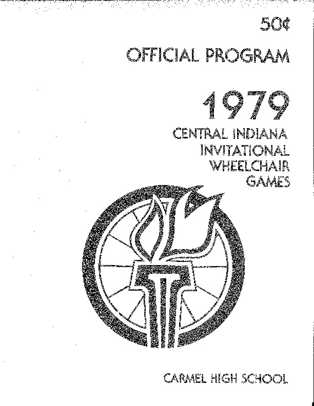 1979 Central Indiana Invitational Wheelchair Games Official Program