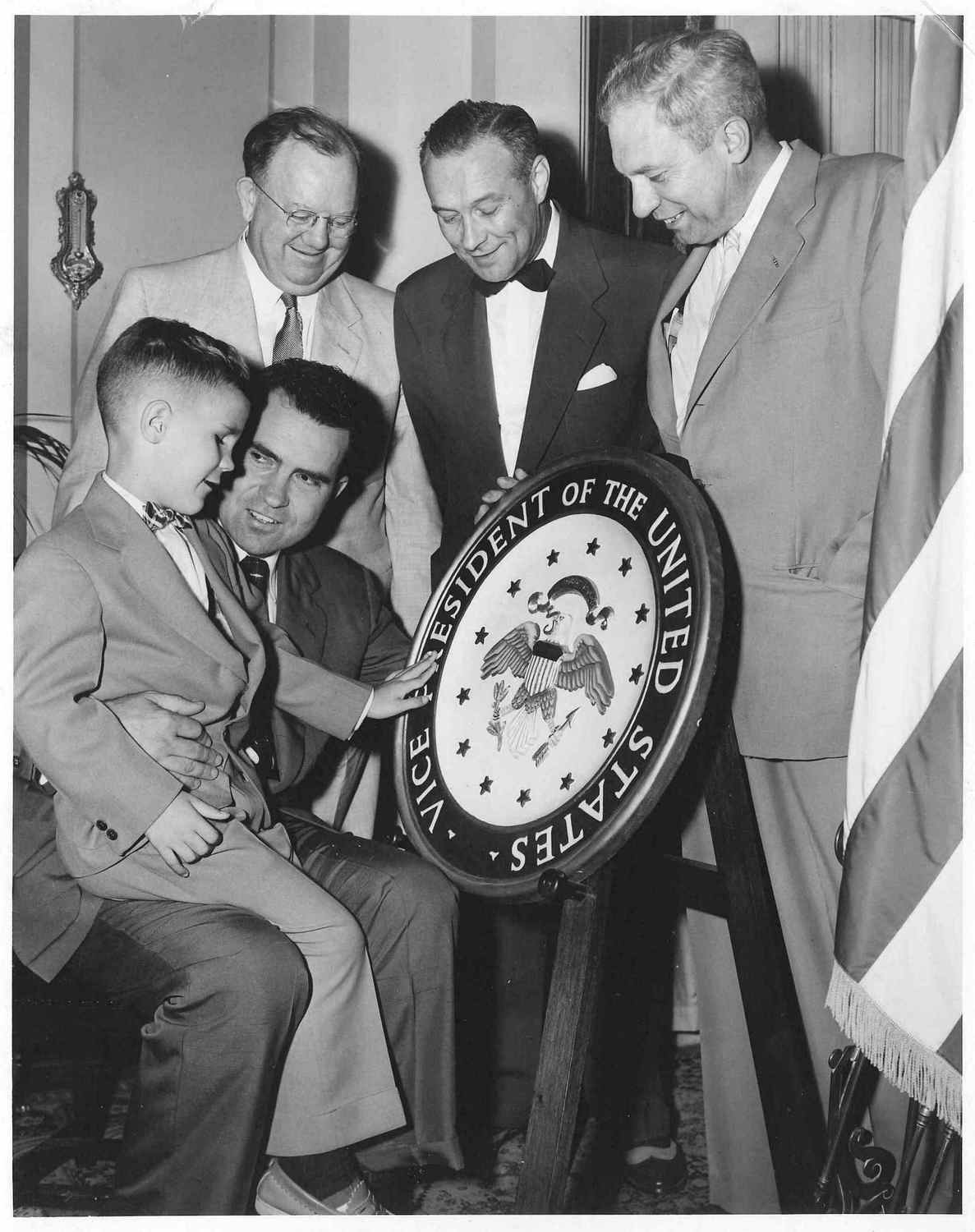 Bikey Smith with Vice President Richard Nixon