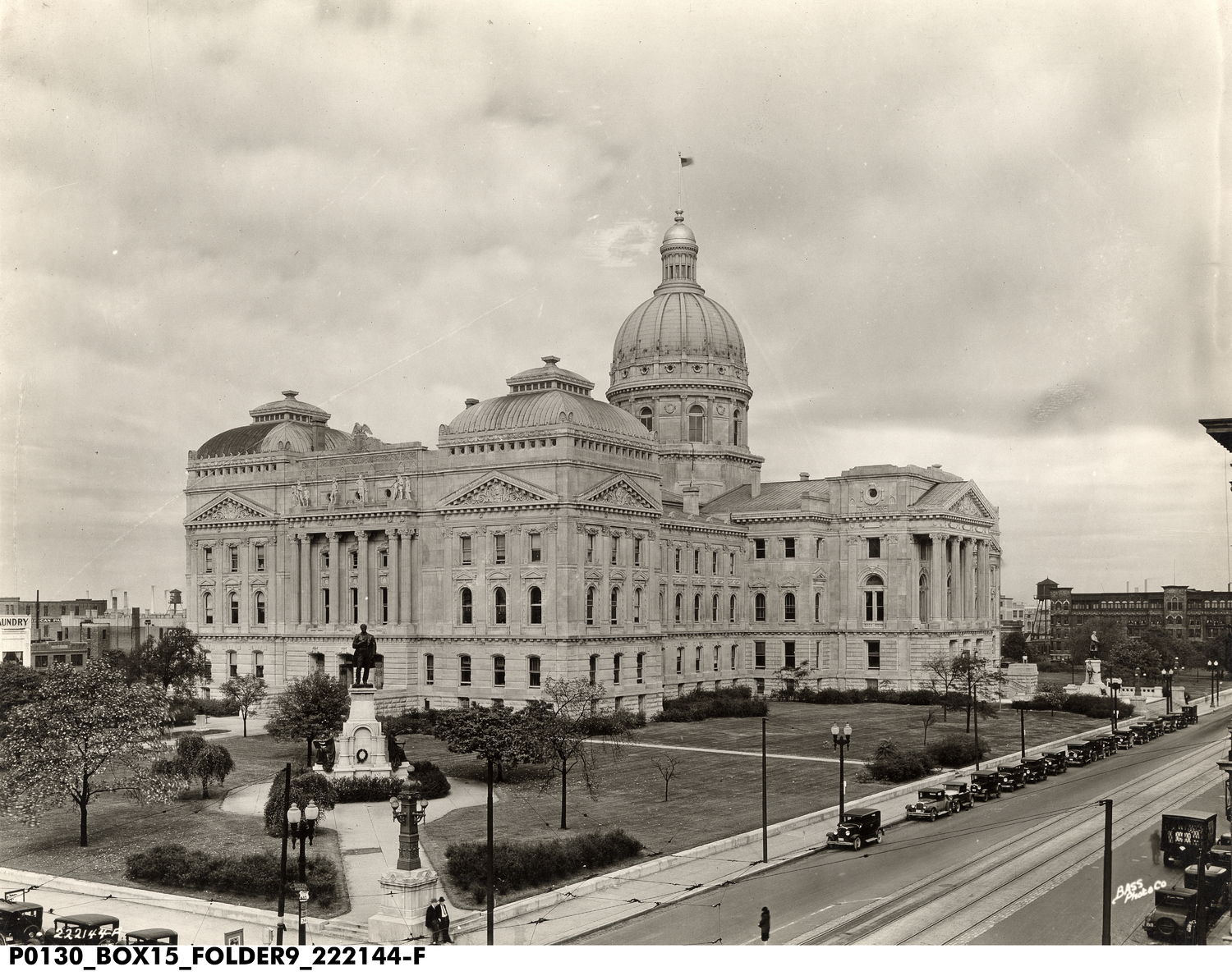 Aerial View of the State House from the Southeast Includes a View of the Grounds, 1931