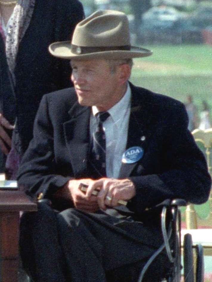 Justin Dart Jr. (detail, President George H.W. Bush Signing the Americans with Disabilities Act)