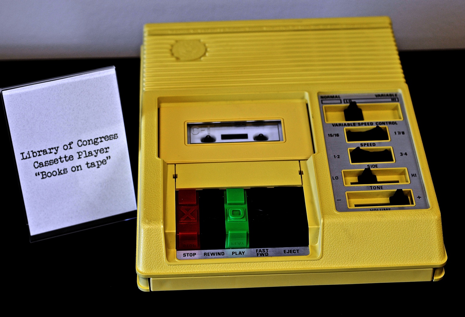 Library of Congress Cassette Book Machine