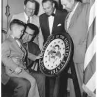 Bikey Smith with Vice President Richard Nixon