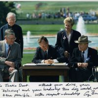 President George H.W. Bush Signing the Americans with Disabilities Act